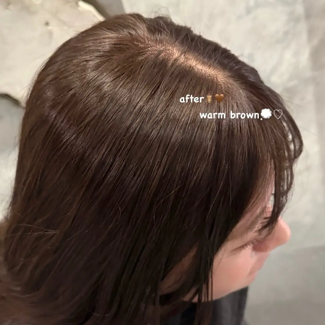 ミディアム ヘアカラー 透明感暖色カラー🥣 rico💗のヘアスタイル