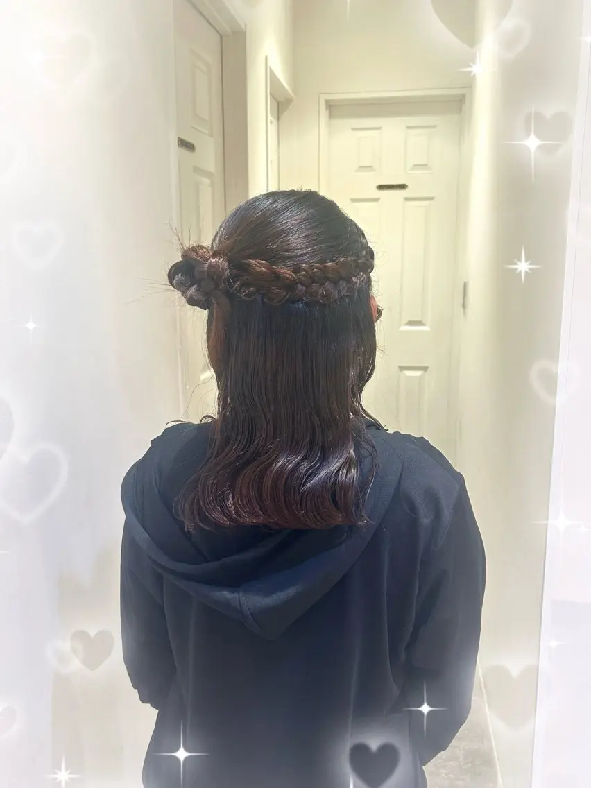 ヘアアレンジ 💖韓国カラー エクステmikotoのヘアスタイル