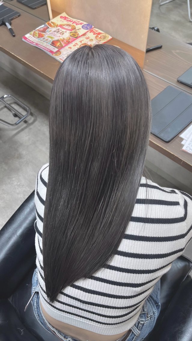 セミロング ヘアカラー トリートメント RIENS リエンス 池田 七椛のヘアスタイル