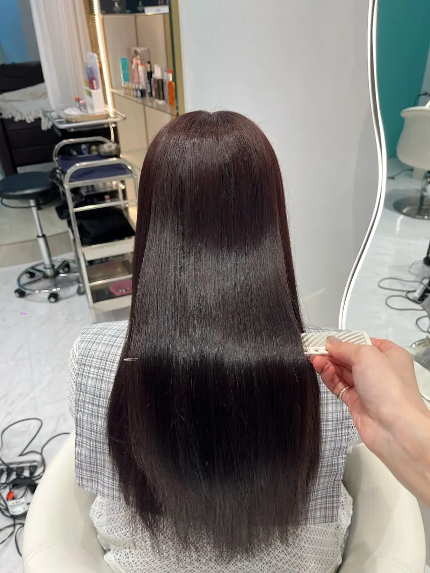 ロング カラー 𝑹𝒊𝒉𝒐🎀 名駅/大人韓国ヘアのヘアスタイル