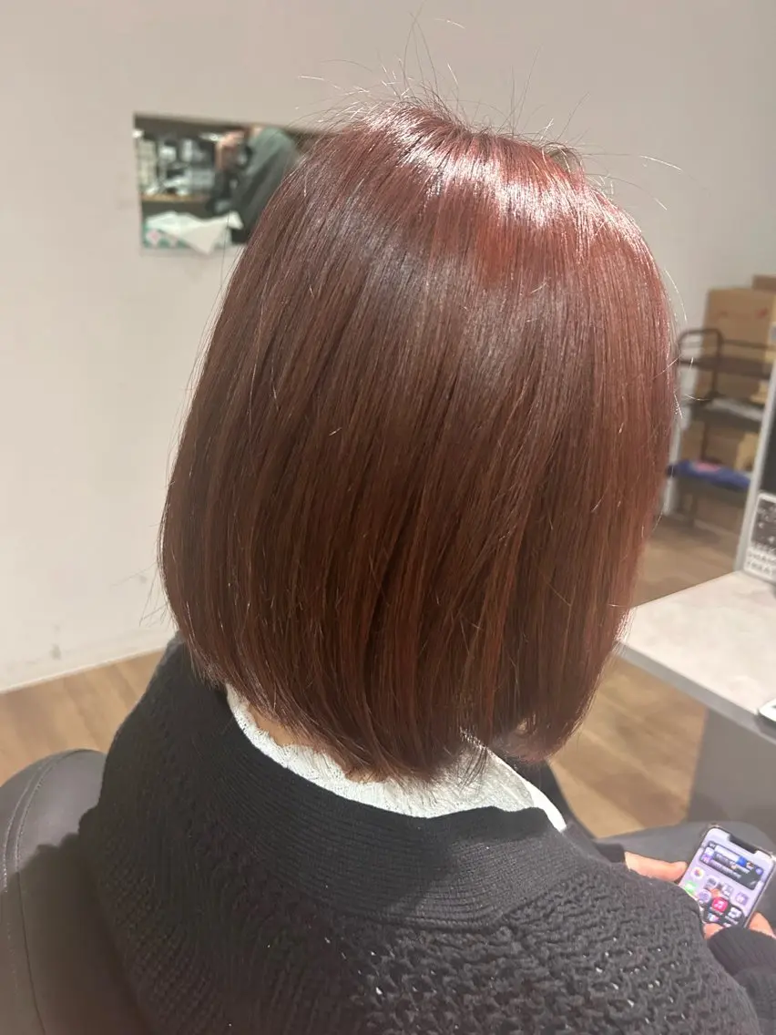 カラー ピンクカラー GLanz 朱蒙のヘアスタイル