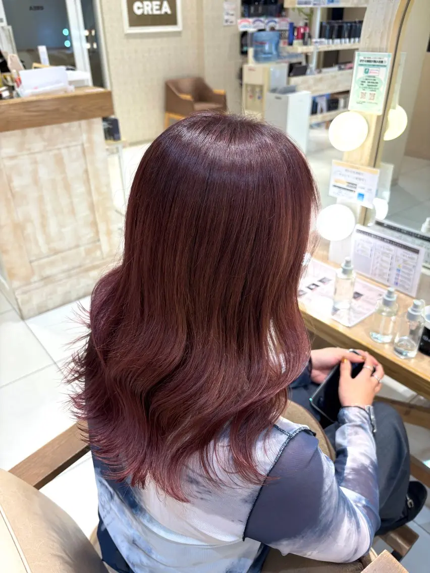 セミロング ヘアカラー トリートメント 🍒Natsuka /ガーリー/アレンジのヘアスタイル