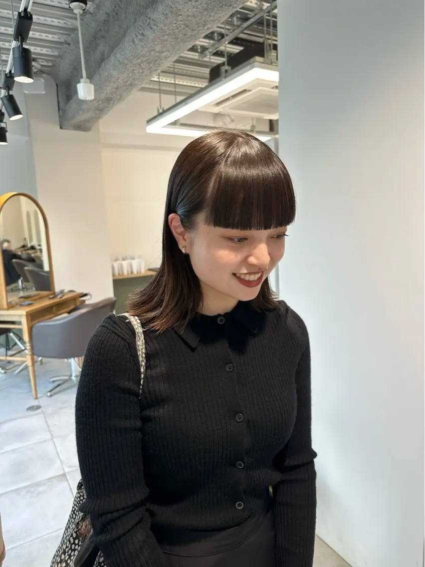 ミディアム カラー キッズ カット ヘアカラー トリートメント オトナヘア🌸 harukaのヘアスタイル