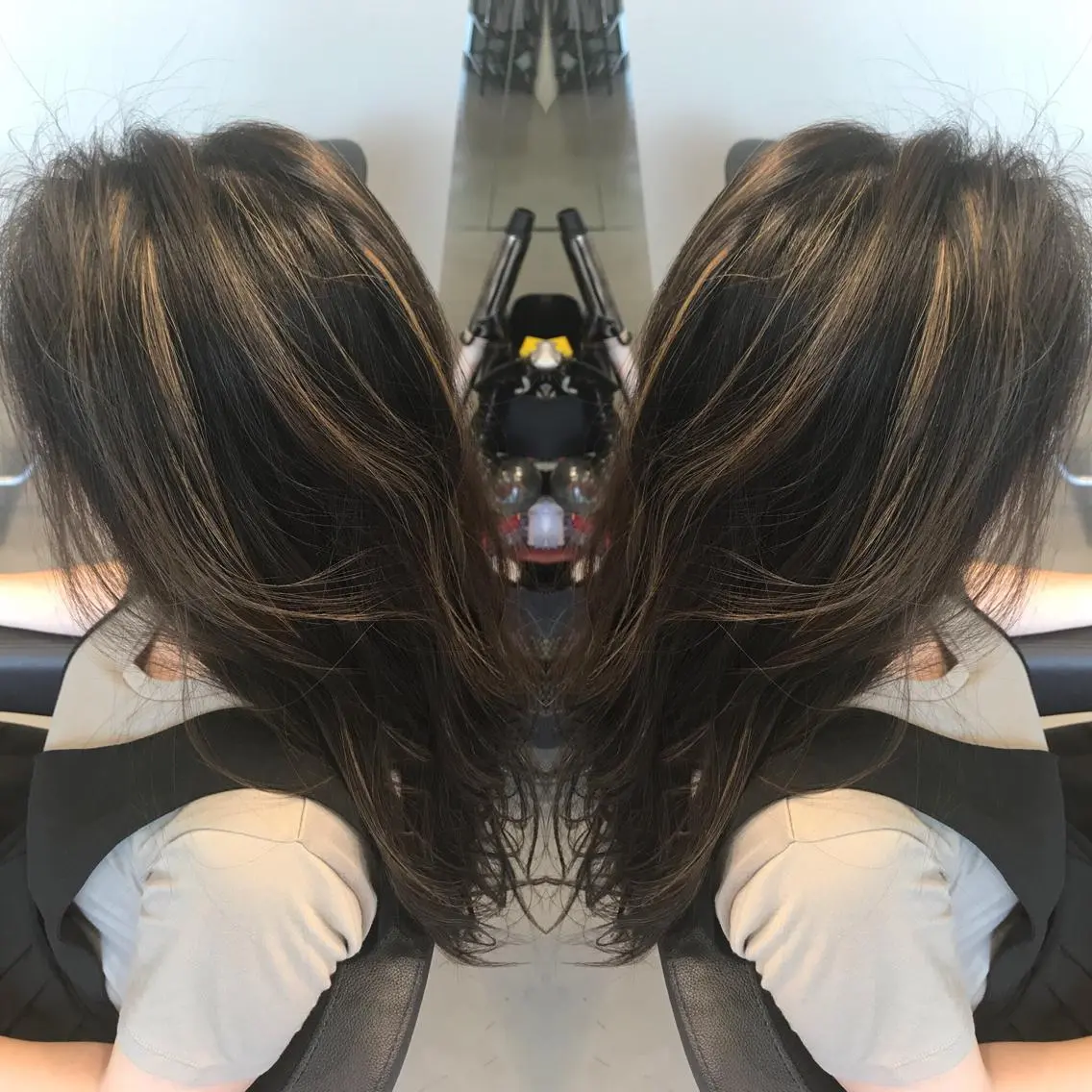 ロング カラー ハイライトカラー ハイライト ヘアカラー 大久保 隆蔵のヘアスタイル