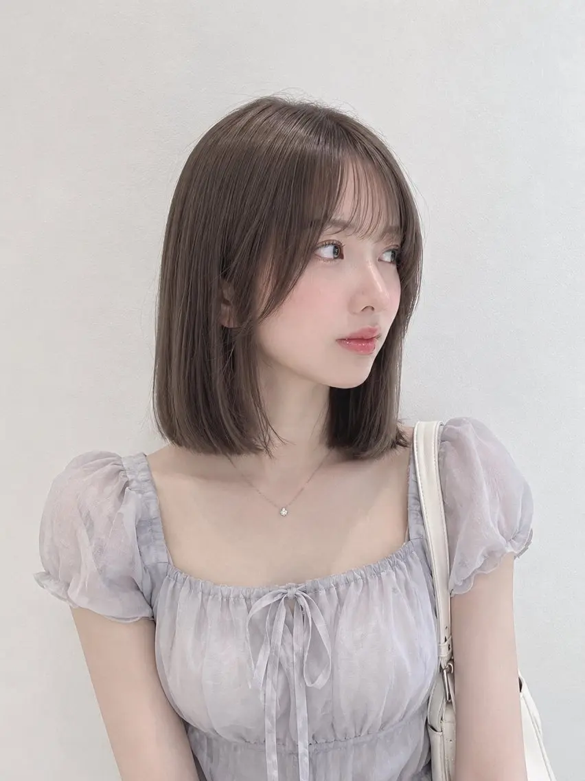 ミディアム カラー カット ヘアカラー トリートメント 新宿/モテ🤍 トレンドヘア/ワカナのヘアスタイル