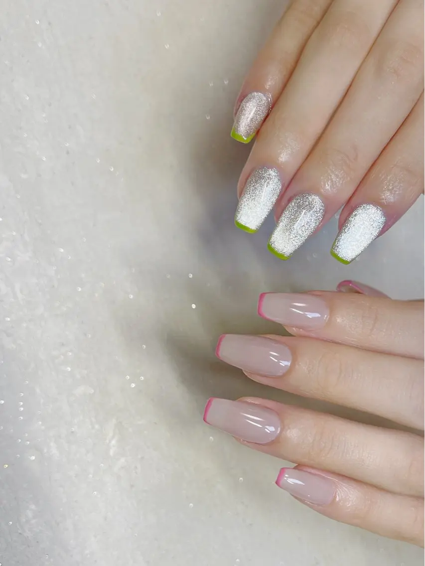 ネイル フレンチネイル マグネットネイル ワンホンネイル Minami Nailのネイルデザイン