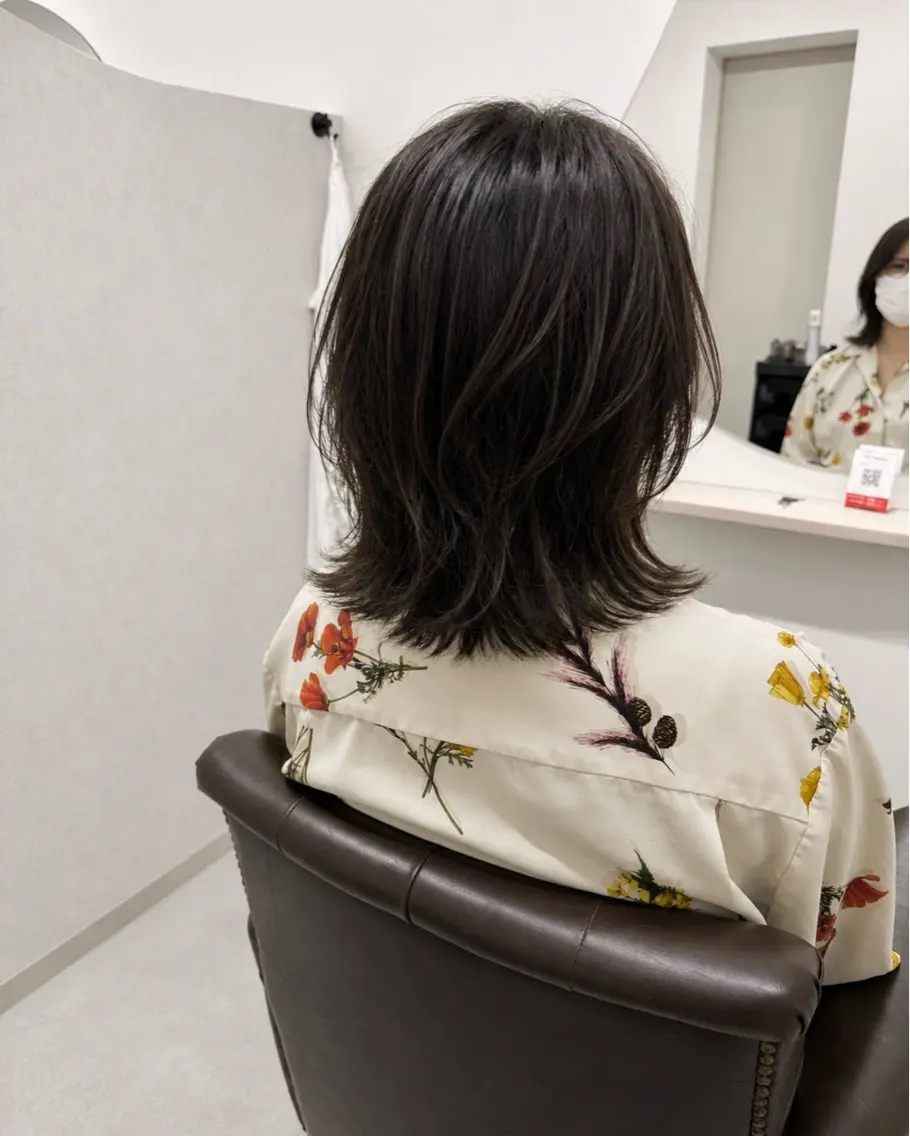 ミディアム カラー 梅本 淑人のヘアスタイル