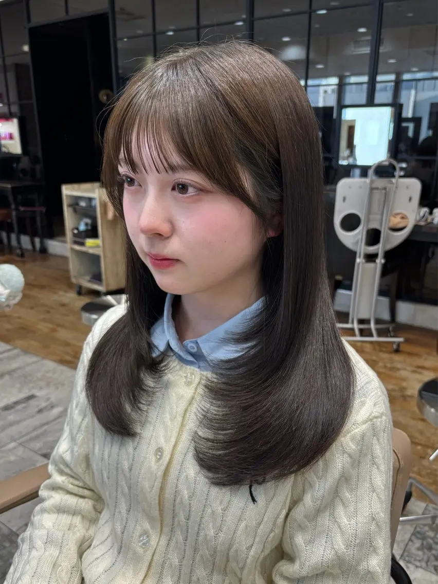 ロング カット 似合わせカット⌇ヘア セット⌇A i‎🤍のヘアスタイル