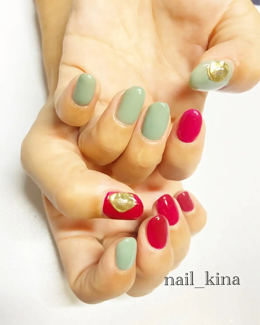 ネイル ワンカラーネイル nail_ kinaのネイルデザイン