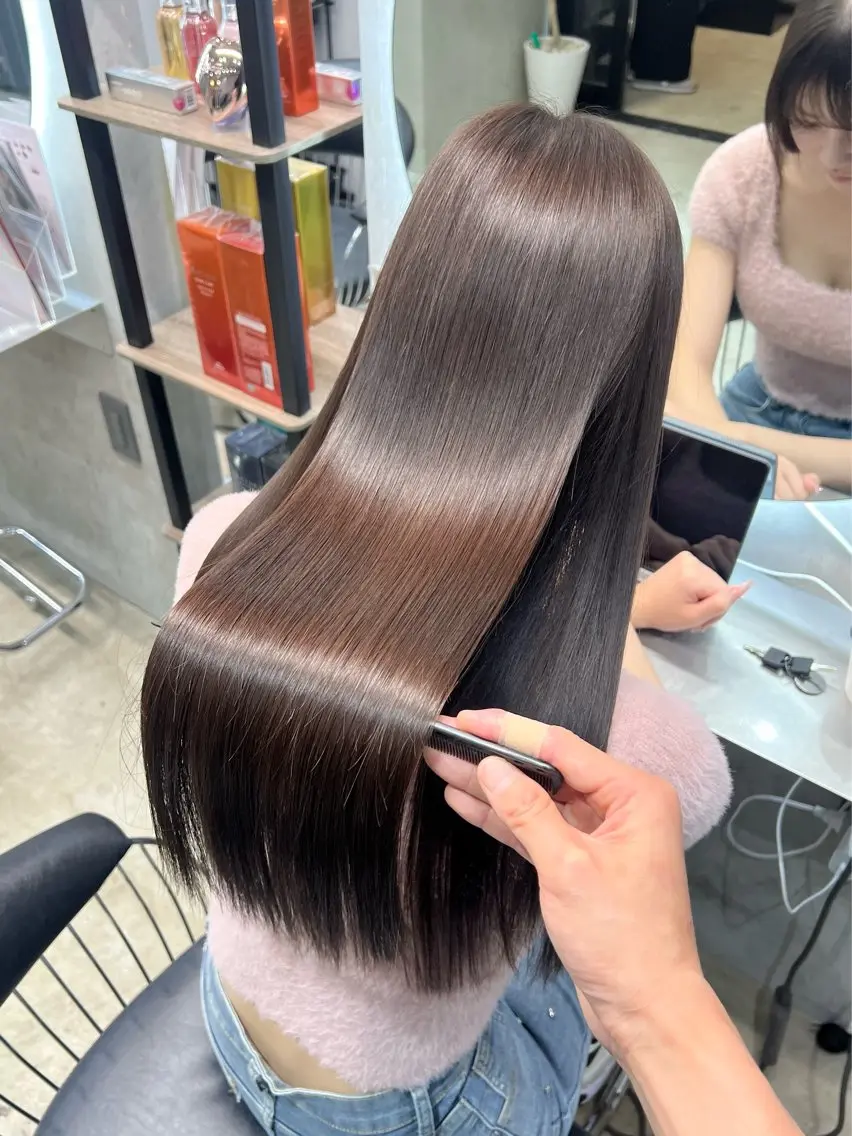 ロング カラー ワンホンヘア🇨🇳 髪質改善/itaruのヘアスタイル