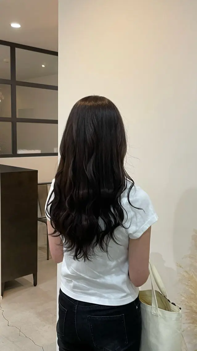 ロング カラー 透明感カラー ヘアカラー 村井 あこのヘアスタイル
