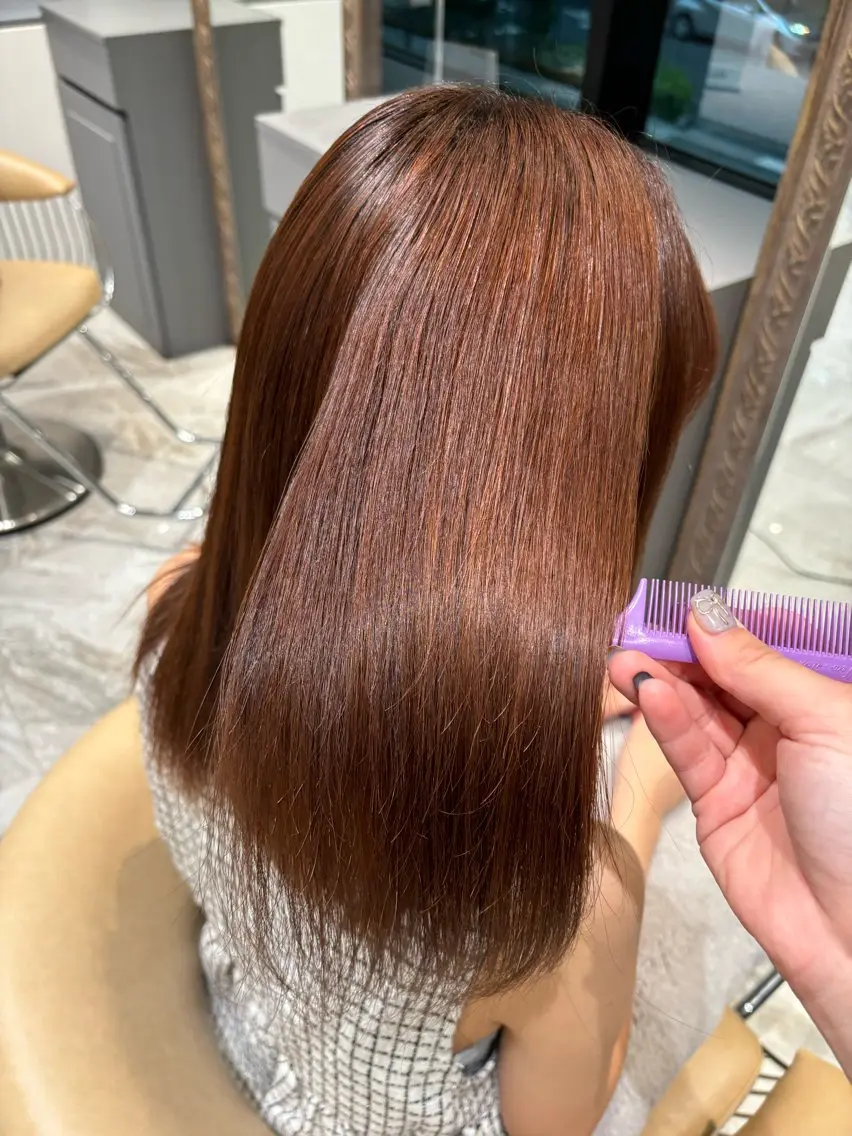 セミロング トリートメント 美髪縮毛矯正/ 髪質改善/AYARIのヘアスタイル