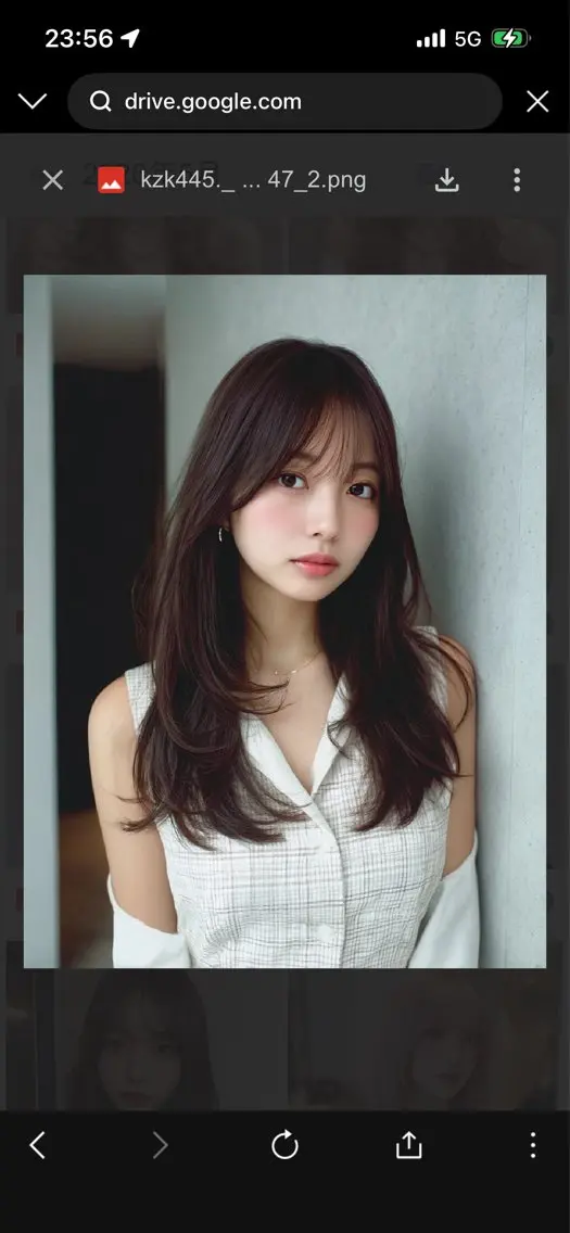 ロング カラー カット ヘアカラー 向井 友菜のヘアスタイル