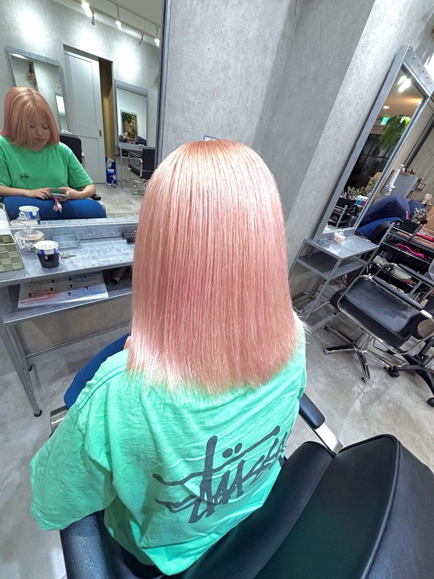 ミディアム ヘアカラー トリートメント 小川 海のヘアスタイル