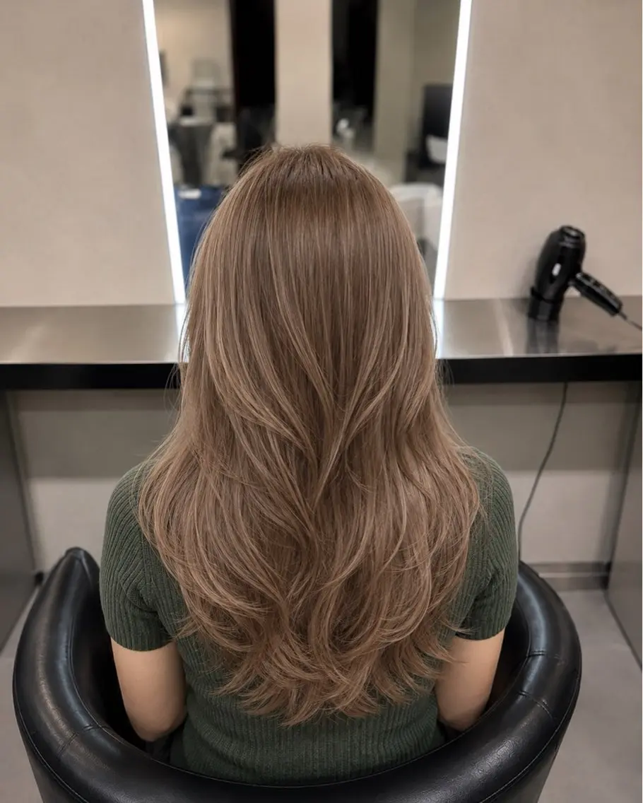 ミディアム カラー ブラウンカラー トリートメント 🌈ウルトワ水素 髪質改善naru🌈のヘアスタイル