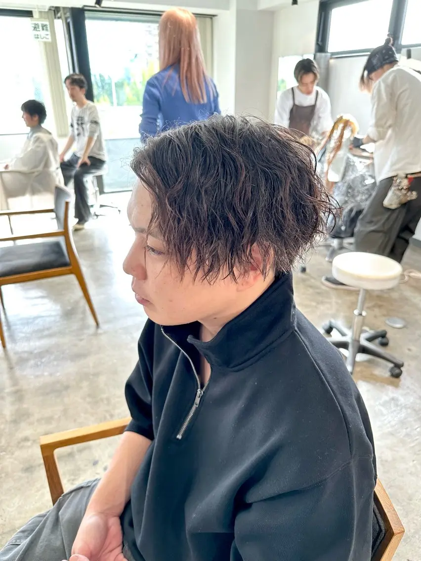 メンズ マッシュ メンズパーマ メンズツイストパーマ ツイストパーマ カット ヘアカラー パーマ トリートメント 骨格補正施術/メンズ 専門美容師/YUYAのヘアスタイル