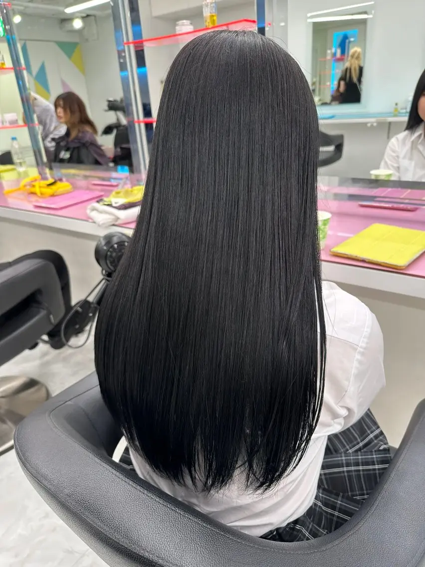 ロング カラー 中韓レイヤー/ ブラウン🤎はやとのヘアスタイル