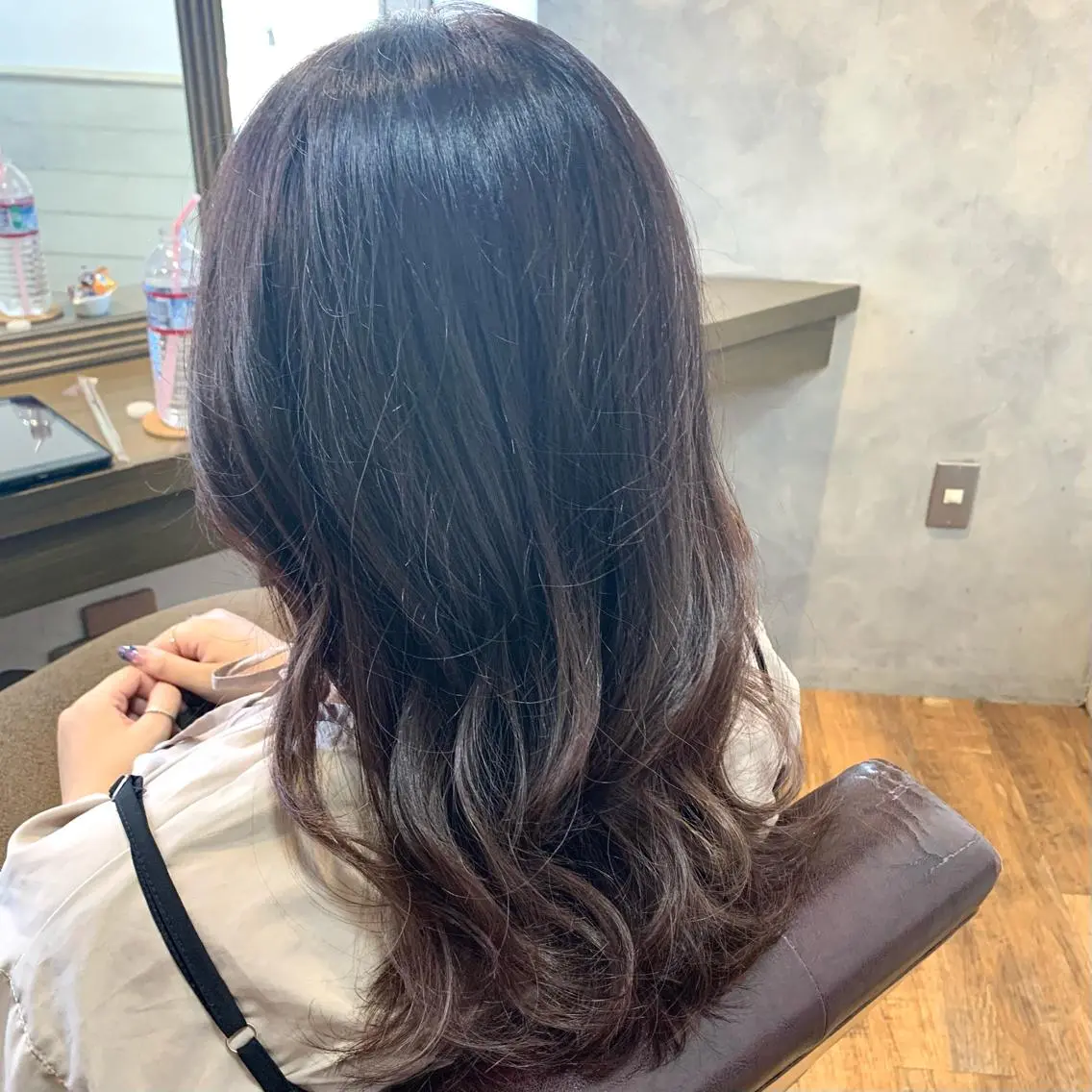 ロング カラー アッシュ アッシュグレー アッシュグレージュ グレージュ ラベンダーカラー ✨️美髪矯正×似合わ せ艶カラー✨藤田透のヘアスタイル