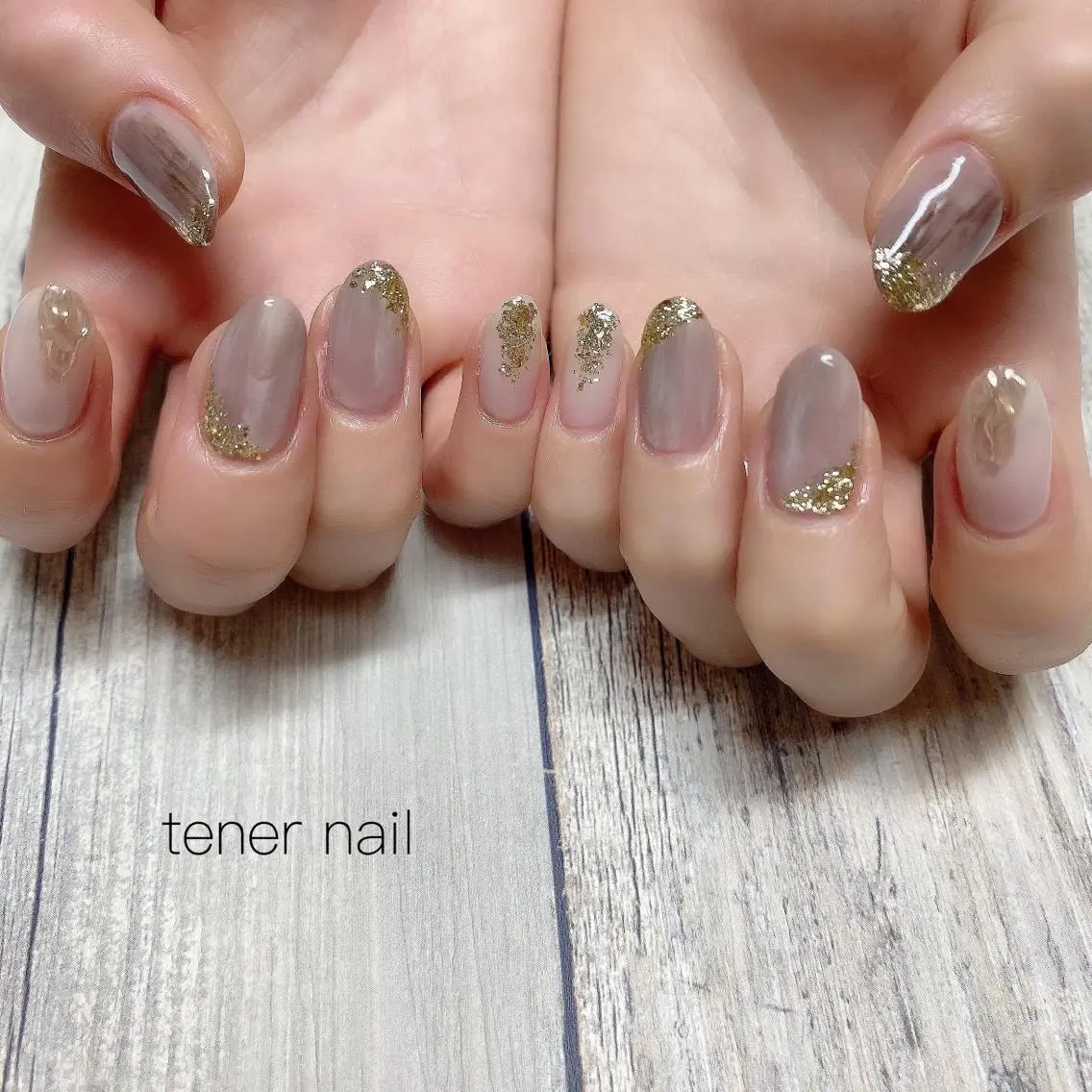ネイル キラキラネイル 持ち込み ニュアンスネイル テネルネイル tener nailのネイルデザイン