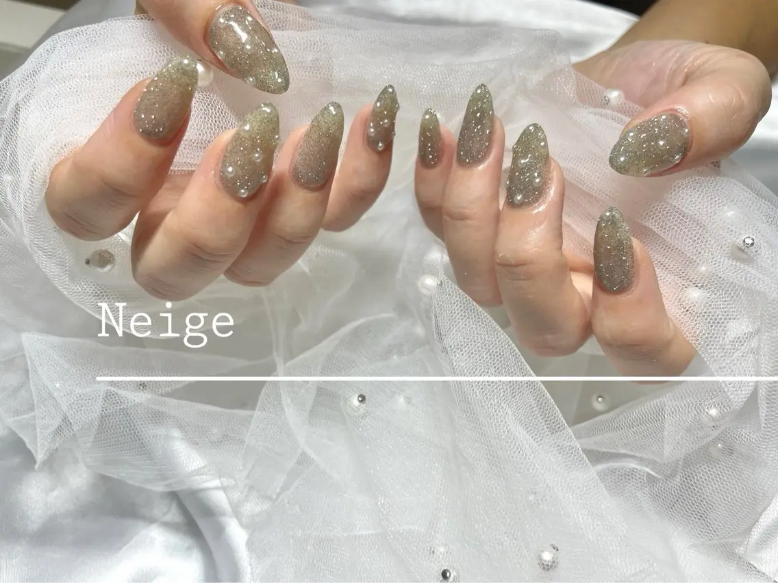 ネイル フラッシュネイル ハンドネイル Neige‪𓂃ai ＊梅津 / 松尾のネイルデザイン
