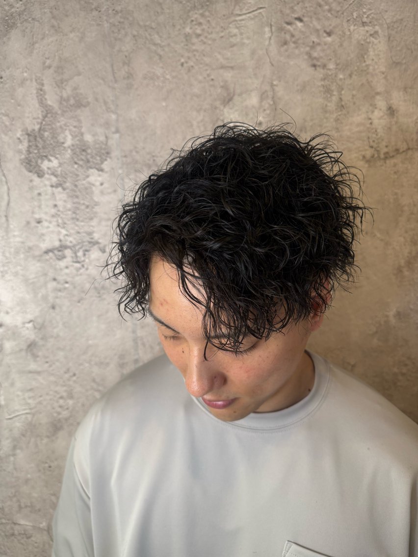 パーマ メンズ 古川 純のヘアスタイル