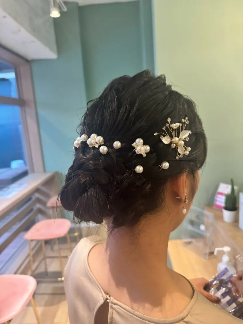 ヘアアレンジ ヘアセット 🫧🧸カラーヘアメ 🫧MIO🧸🫧のヘアスタイル