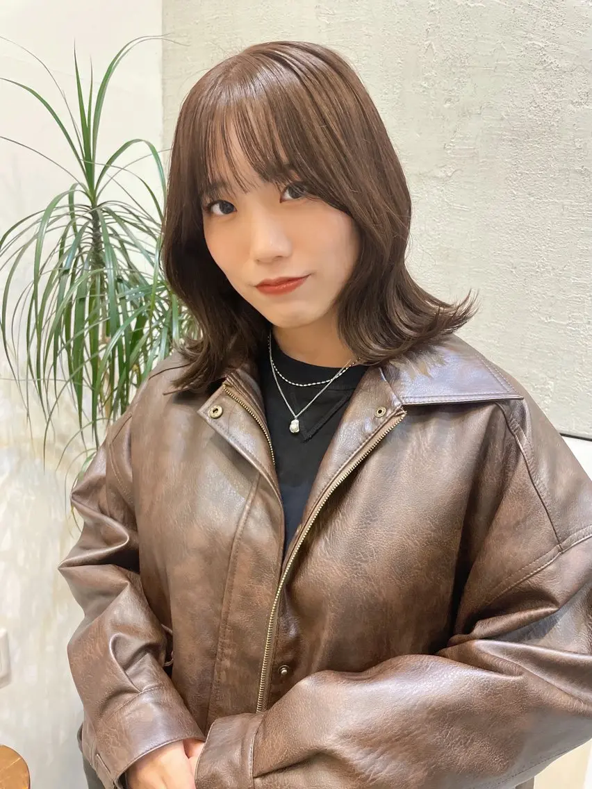 ミディアム カラー ブリーチ ダブルカラー ブリーチなしカラー 髪質改善 🌈高田大夢似合わせ 透明感カラー🌈のヘアスタイル
