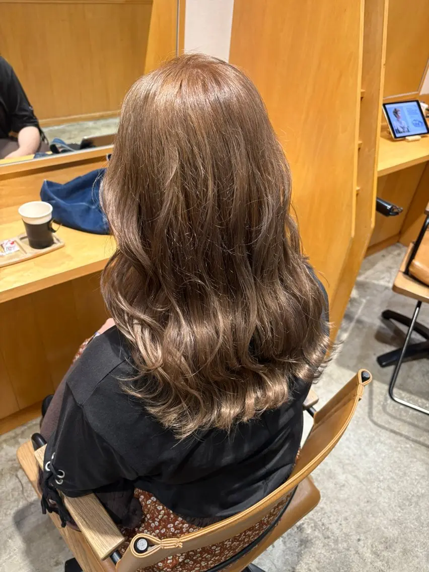 ミディアム ヘアカラー GINZARay2 風本朱里🐥のヘアスタイル
