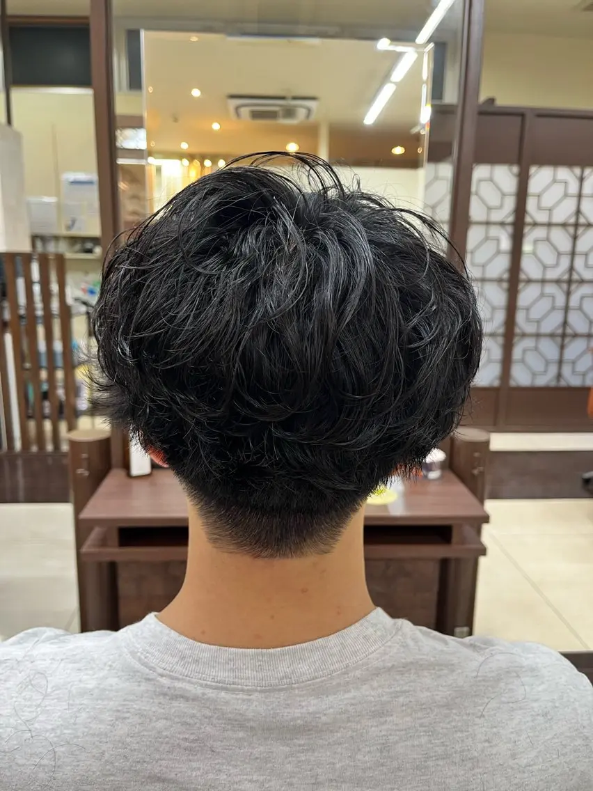 ショート パーマ メンズ マッシュ メンズパーマ 刈り上げ 🧊メンズ特化🧊 高木航希のヘアスタイル