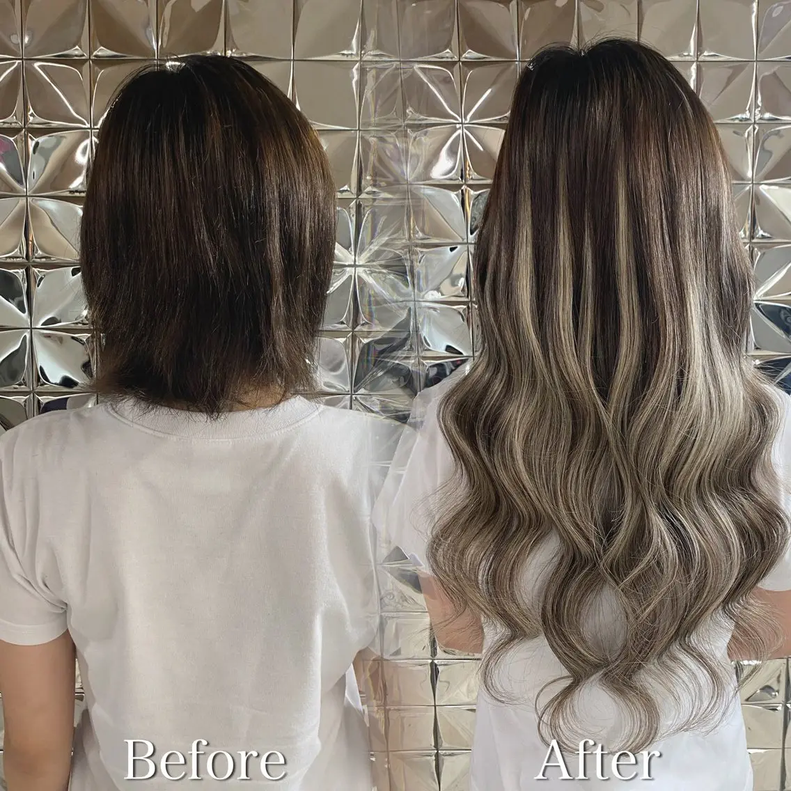 ロング エクステ レイヤーカット エクステ ラブスタシー Lilyのヘアスタイル