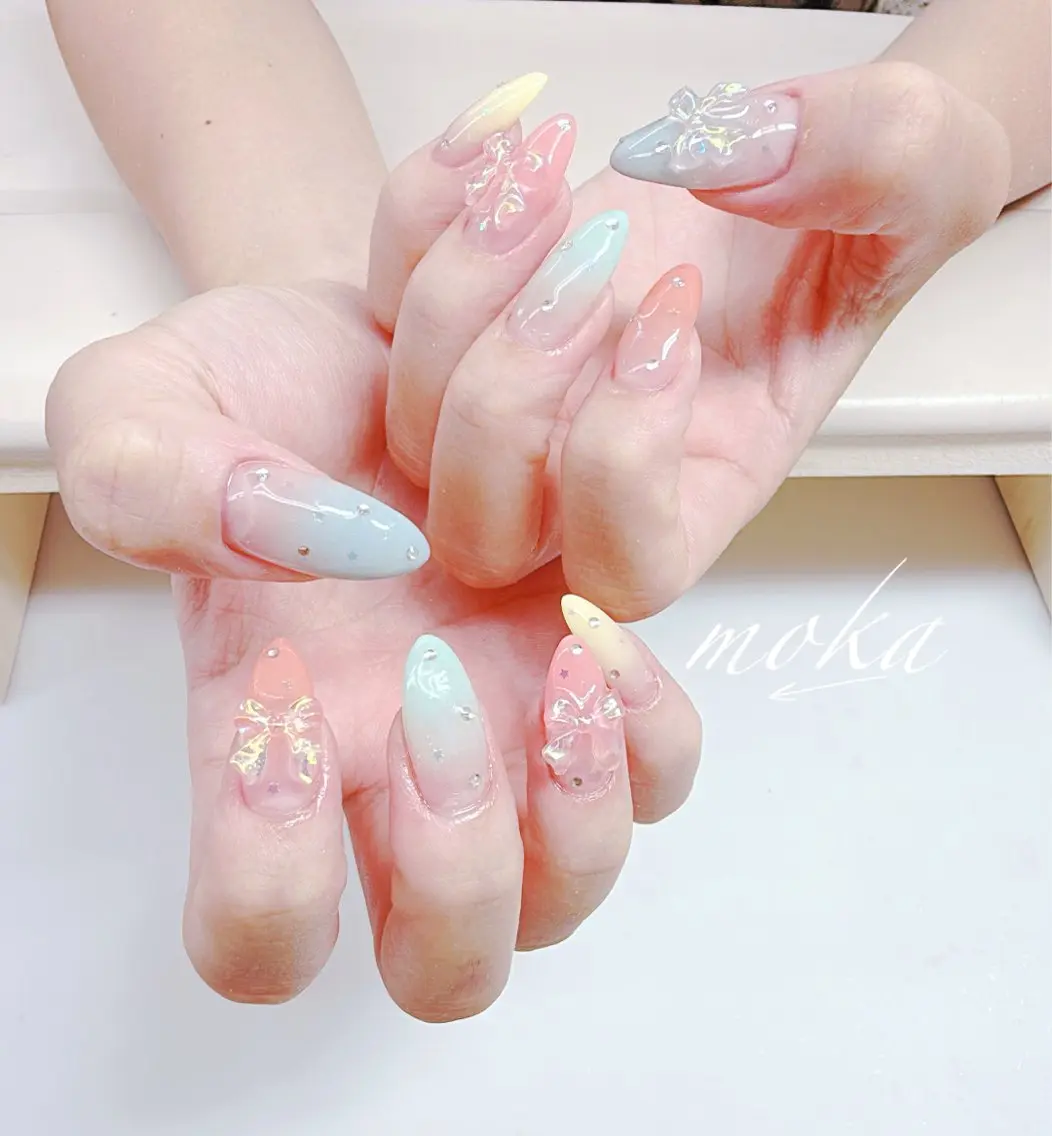 ネイル ハンドネイル ハンドケア 胡蝶蘭レディースサロ ンNailMOKAのネイルデザイン