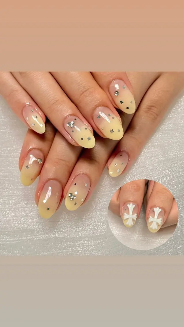 ネイル 黄色 ハンドネイル calm nailのネイルデザイン