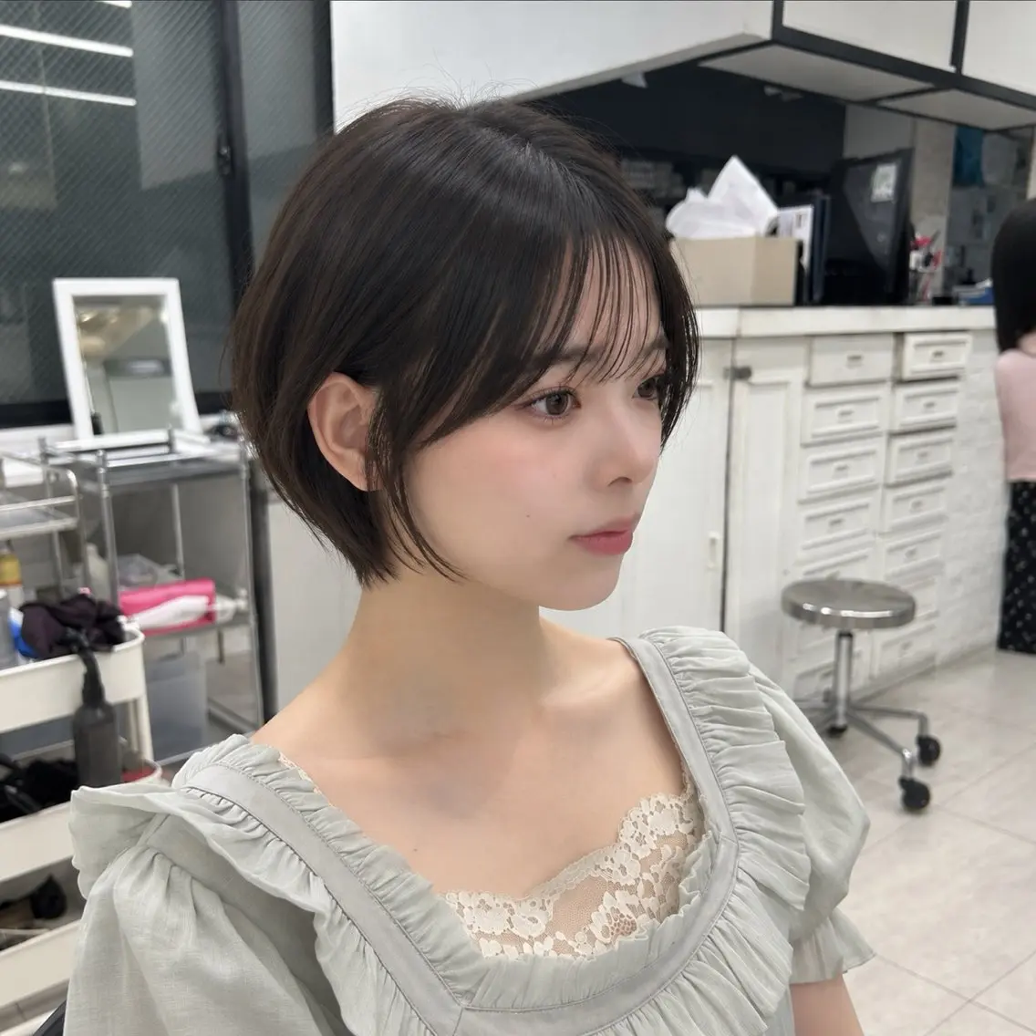ショート 韓国ヘア🇰🇷／ 艶カラー鈴木萌愛🩶のヘアスタイル