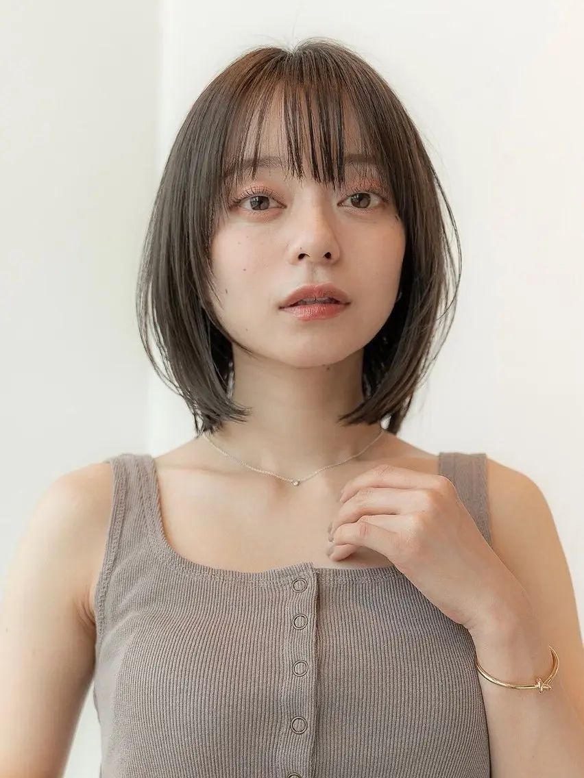 ミディアム 韓国ヘア⭐︎髪質改善 io（イオ）のヘアスタイル