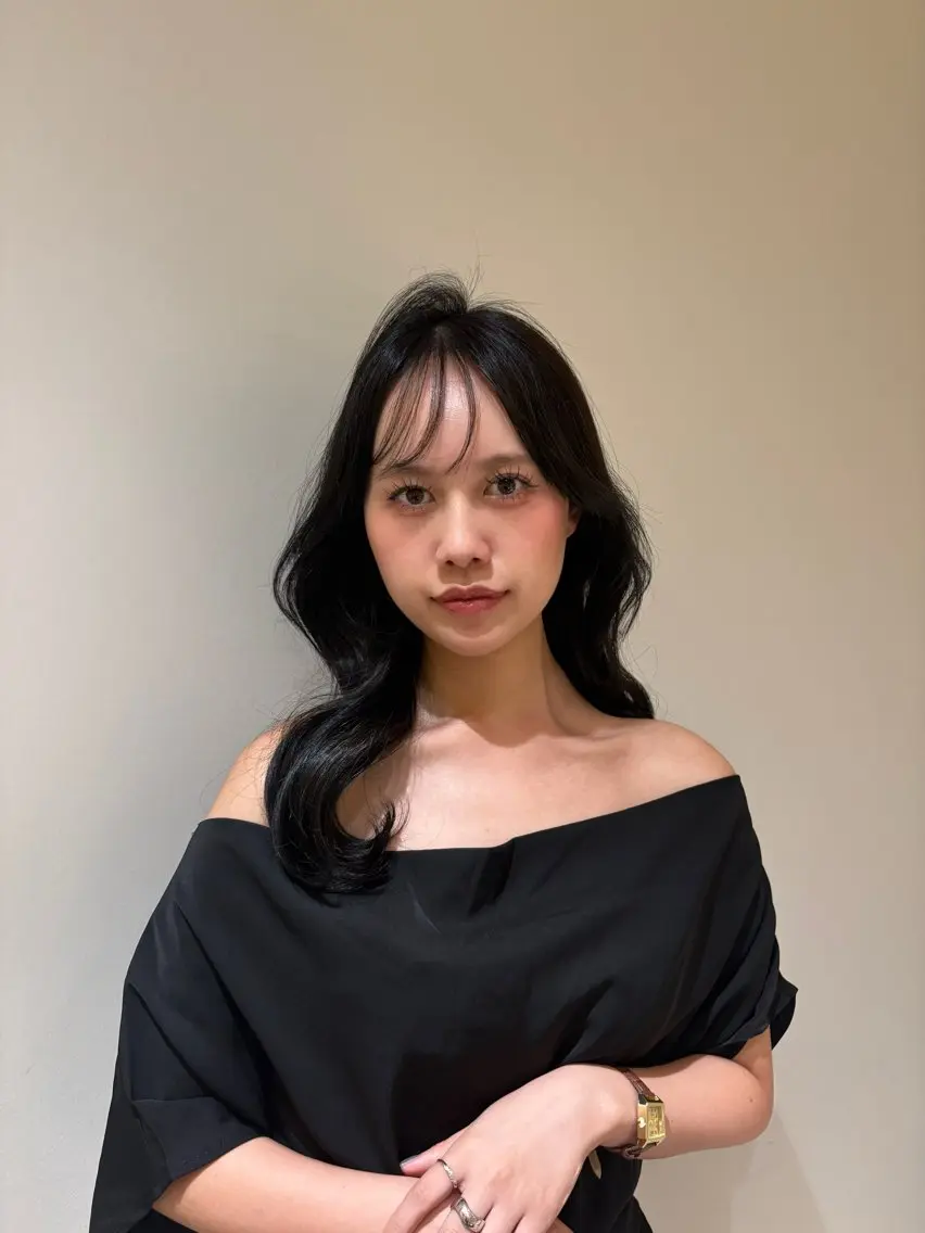 ロング カラー ヘアカラー 一箭 花音のヘアスタイル