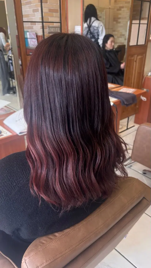 ロング カラー ヘアアレンジ ヘアカラー 艶カラー 髪質改善 🍓苺奈のヘアスタイル