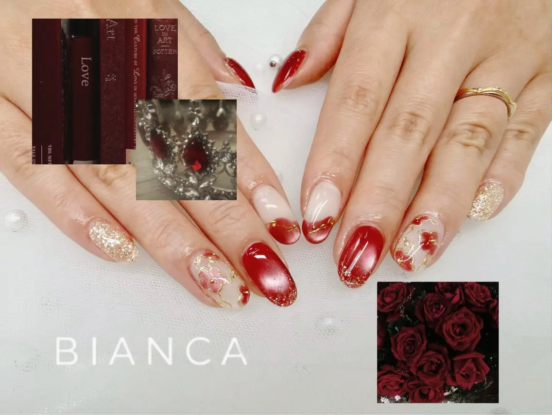 ネイル ハンドネイル Bianca大宮 入江のネイルデザイン