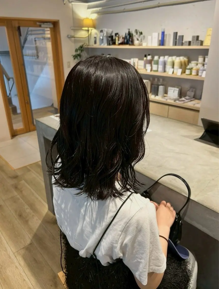 ワンカラー+オートクチュールヘアエステ(ブロー込)の写真