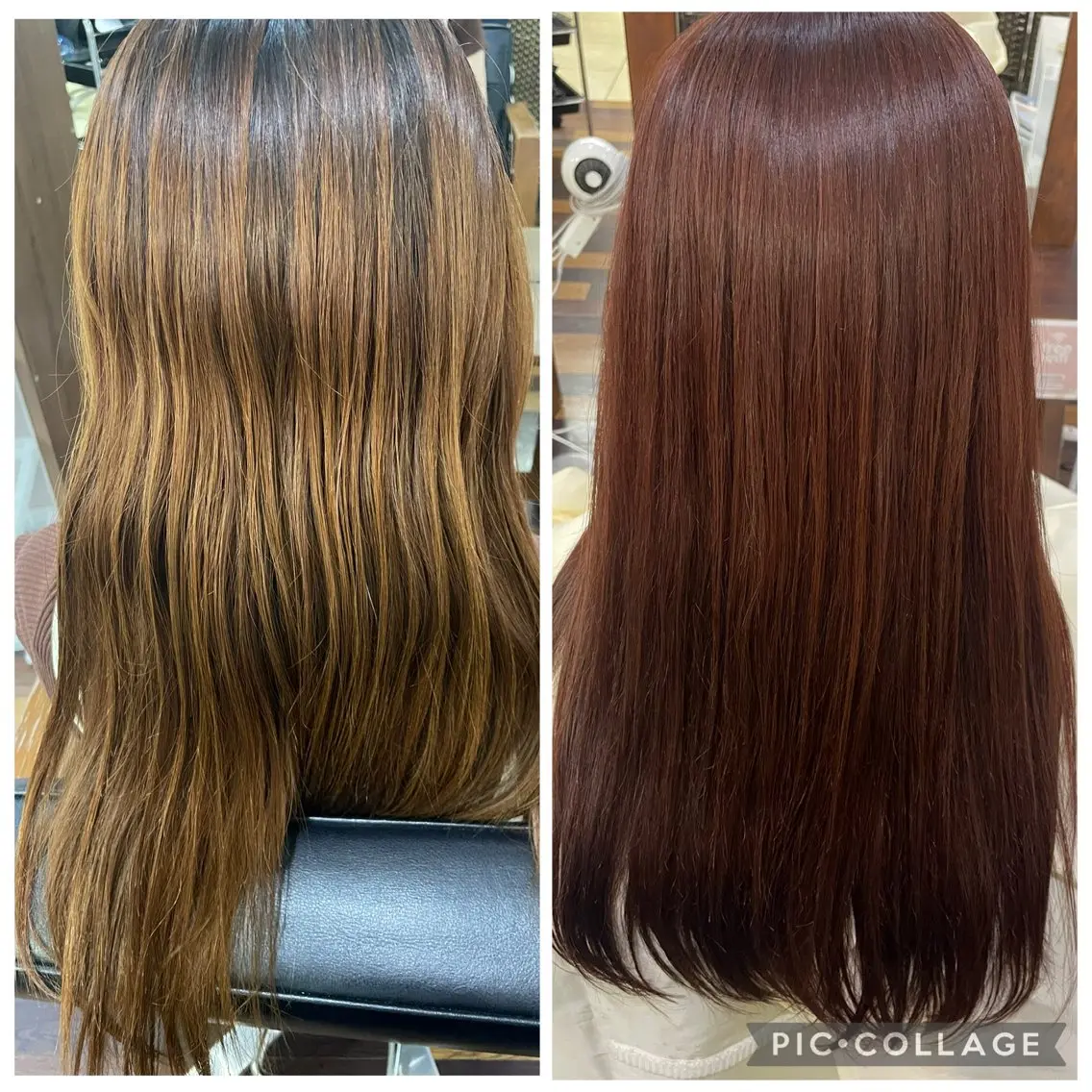 カラー ブラウンカラー ピンクカラー 向井 陽菜のヘアスタイル