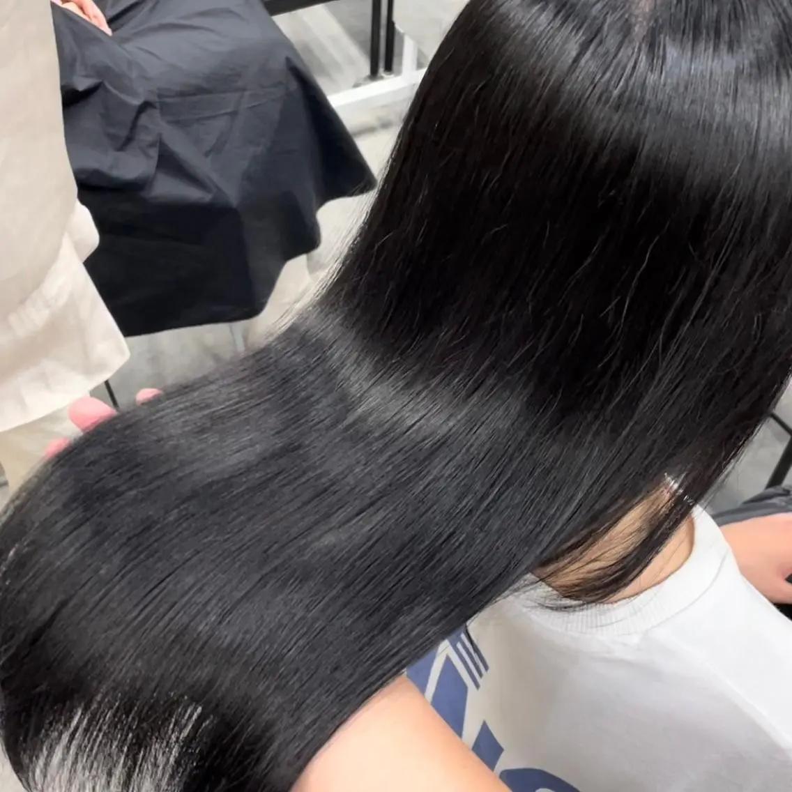 ロング カラー 透明感カラー 韓国風ヘア 表参道♡暗髪♡ 艶カラー♡アユミのヘアスタイル