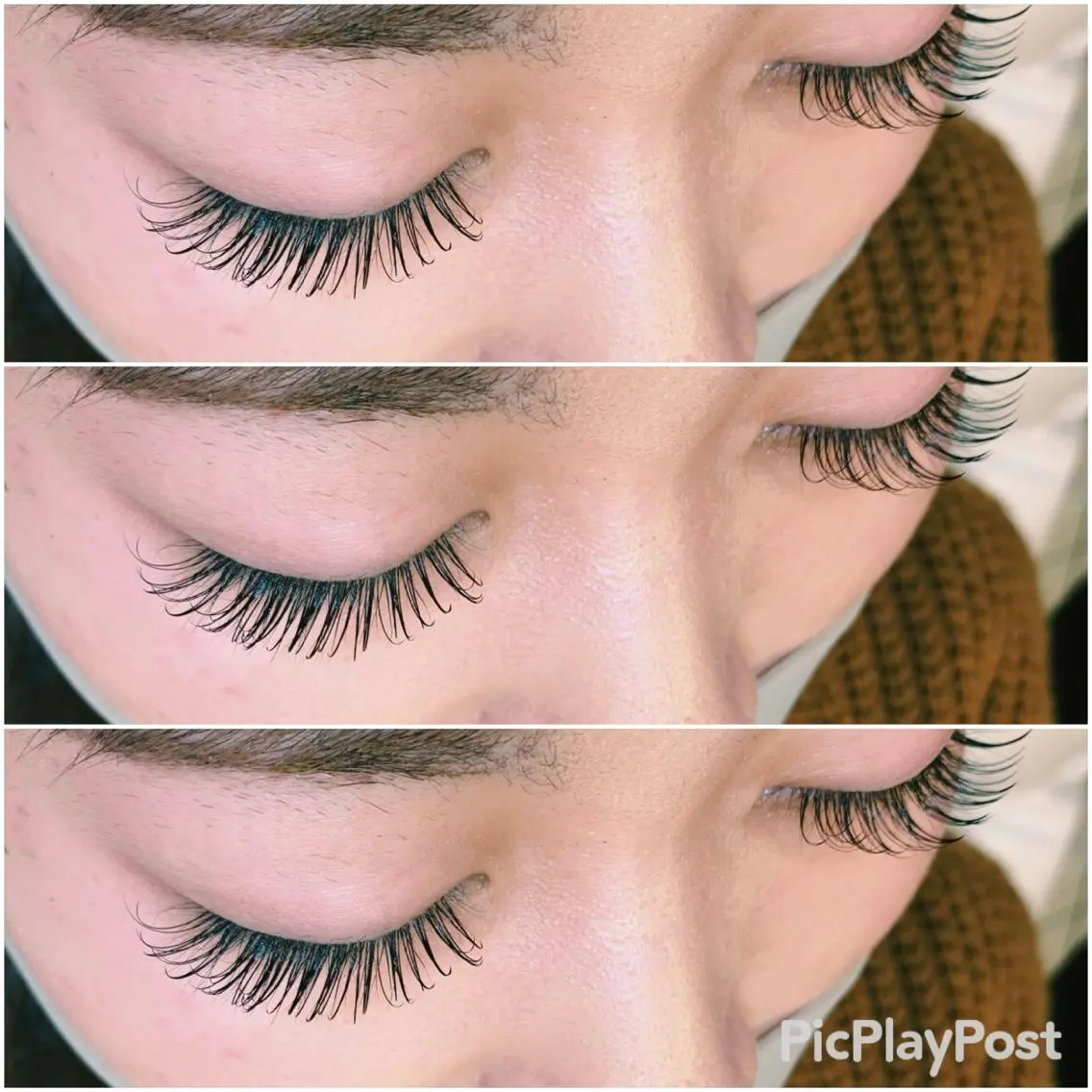 マツエク・マツパ Dカール フラットラッシュ brow&lash WAVEのマツエク・マツパデザイン
