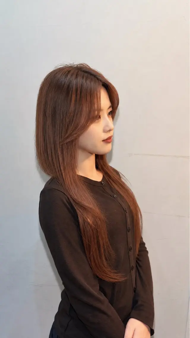 ロング カラー ブリーチ 透明感カラー ブリーチなしカラー ヘアカラー トリートメント ヘアセット 🩷透明感カラー🩷 tao✨のヘアスタイル