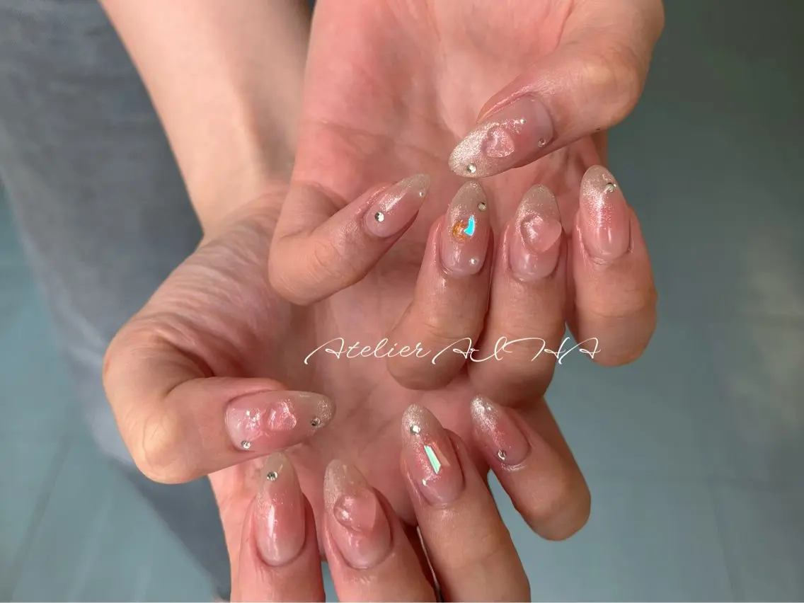 セミロング ハンドネイル アトリエAIHA★ フィルイン推奨サロンのネイルデザイン