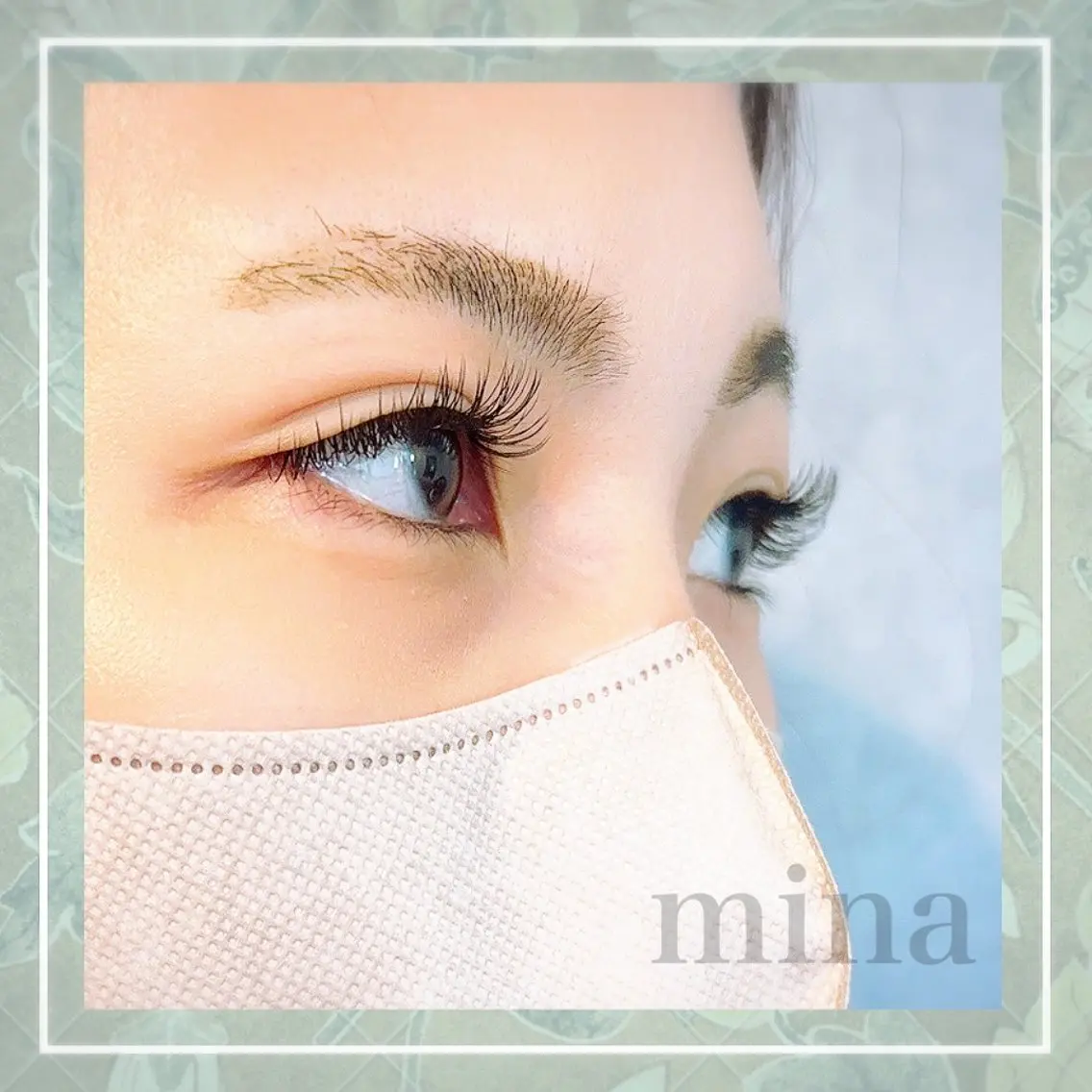 マツエク・マツパ 付け放題 フラットラッシュ mina ﾐｰﾅのマツエク・マツパデザイン