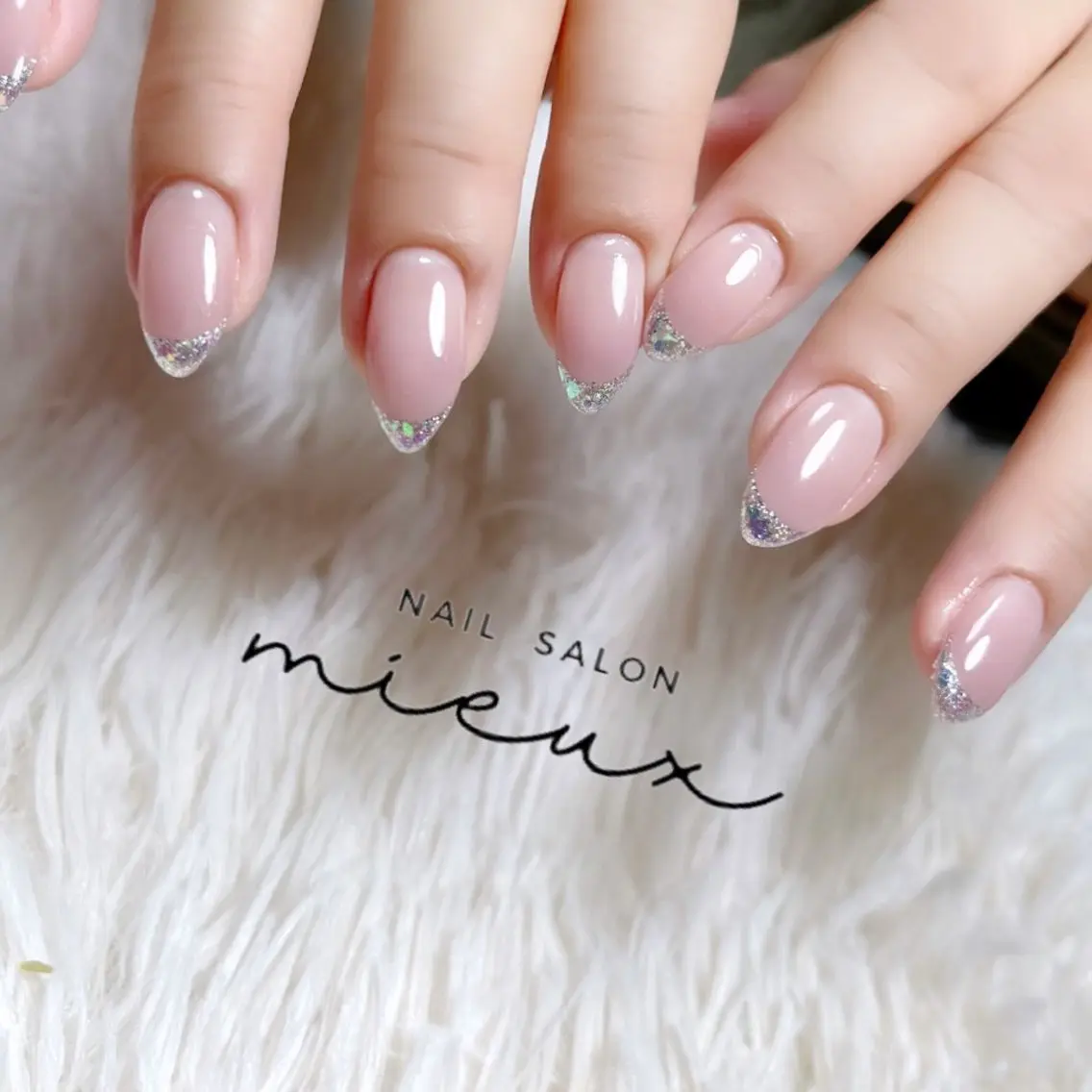 ネイル ホログラムネイル ハンドネイル nailsalon mieuxのネイルデザイン