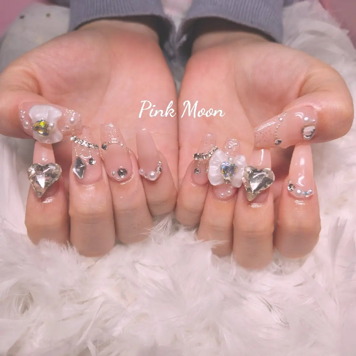 ネイル ハンドネイル PinkMoon Nozomiのネイルデザイン