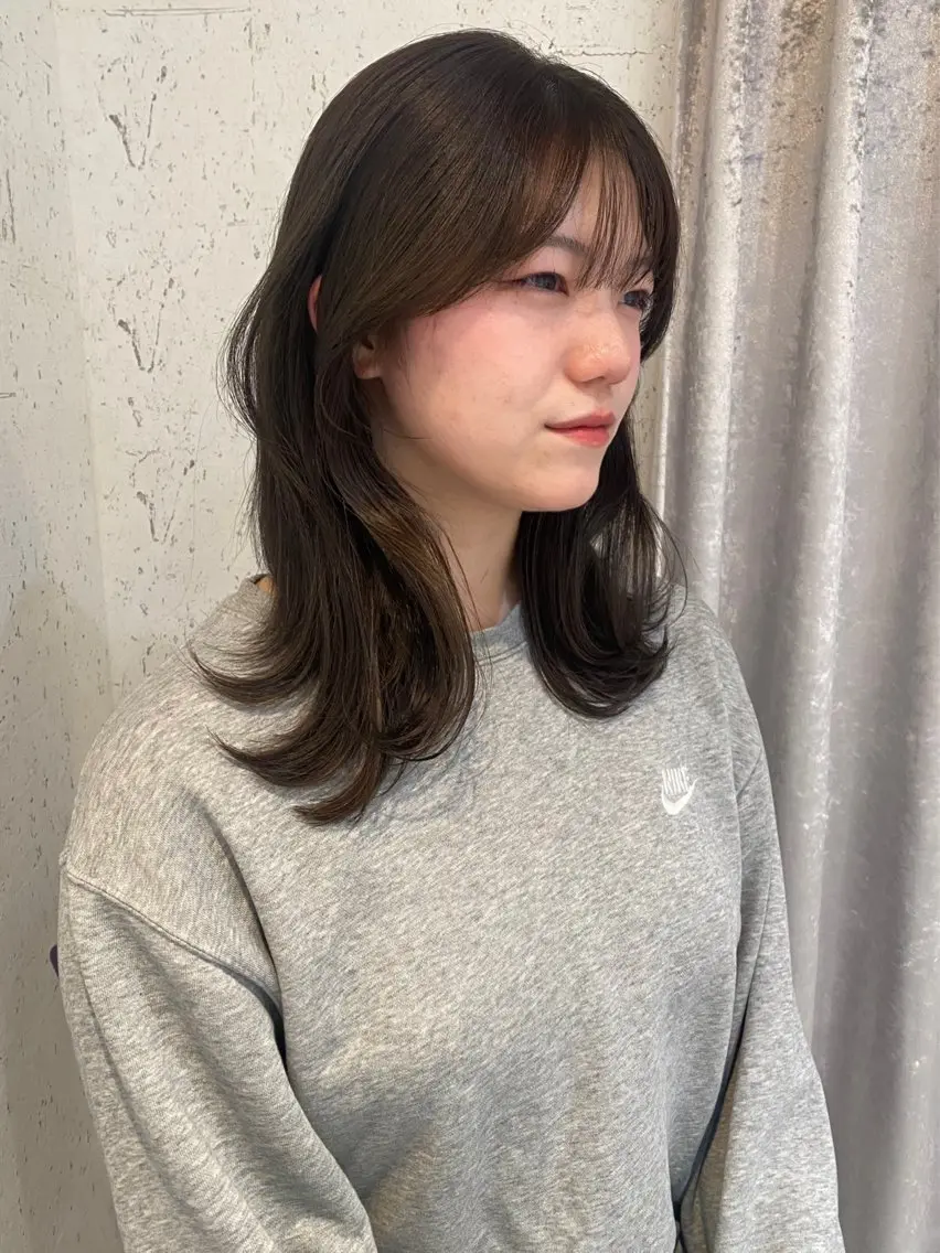 ミディアム カラー カット ヘアカラー トリートメント mai / linoah˚✧のヘアスタイル