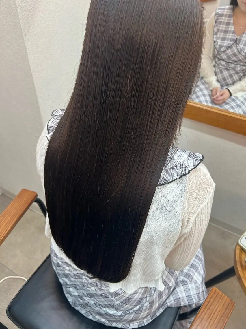 ロング 酸性ストレート 🧡YUU💚艶抜群 カラー✨/905号室のヘアスタイル