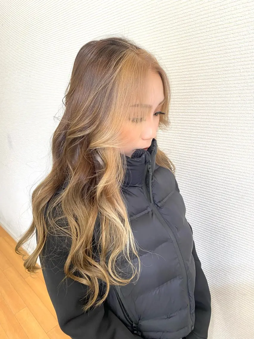 ロング ハイライト APPEL hair ／岡山のヘアスタイル