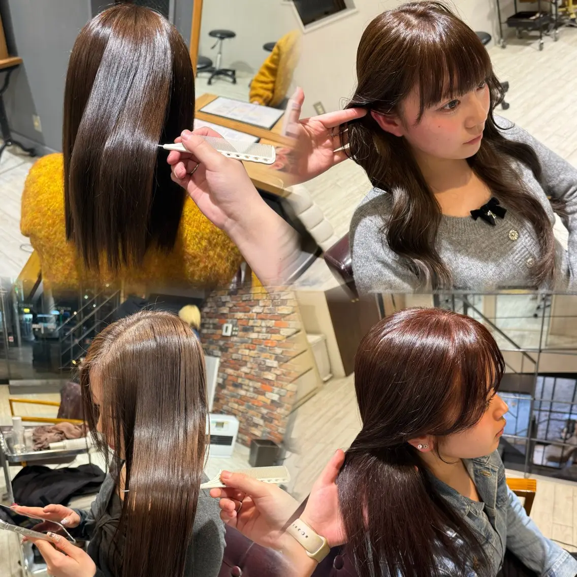 カラー みなつ/郡山駅前 /似合わせカラー✨️のヘアスタイル